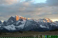 Sonnenuntergang auf die Brenta Dolomiten