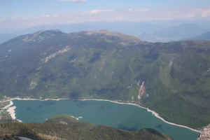 Lago di Molveno e Paganella dal Passo dei Rossati