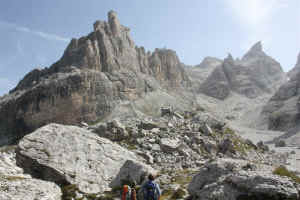 Fridolin. Rifugio Tuckett; Castelletto Inferiore e Superiore, Campanile di Vallesinella