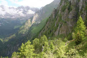 Val d'Ambiez e sentiero 351 da Forcella Bregain