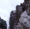 Lungo la via ferrata delle Bocchette Alte, Dolomiti di Brenta