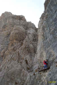  Un passaggio della ferrata Castiglioni