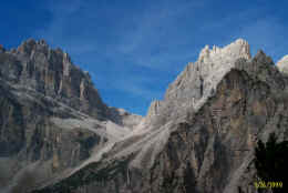 Bocca Vallazza con Cima Roma e Cima Vallazza